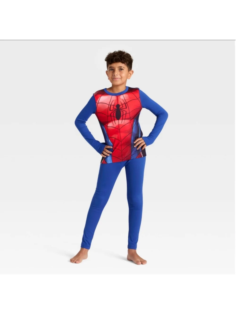 Boys’ Spider-Man Thermal Underwear 2-Piece Sets – Bundle of 2 – Blue – Size Smal